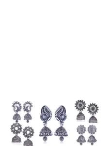 Sangria Silver-Plated Alloy Earrings