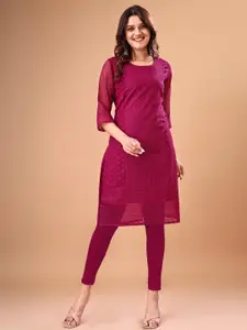 ZAZADIYA IMPEX Embroidered Georgette Chikankari Kurti