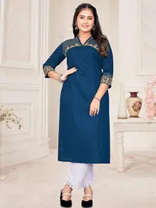 ZAZADIYA IMPEX Women Blue Kurtis
