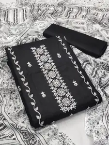 JULEE Embroidered Pure Cotton Unstitched Dress Material