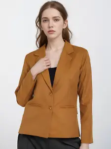 Rocksy Notched Lapel Single Breasted Blazer