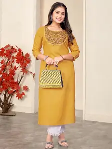 ZAZADIYA IMPEX Women Yellow Kurtis
