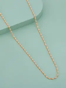 Kushal's Fashion Jewellery Copper Gold-Plated Necklace