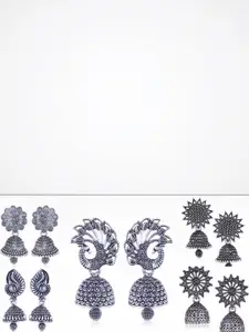 Sangria Silver-Plated Alloy Earrings