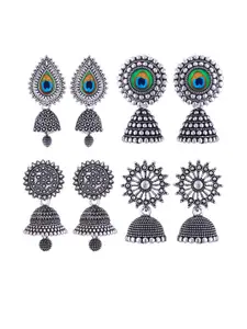 Sangria Silver-Plated Alloy Earrings