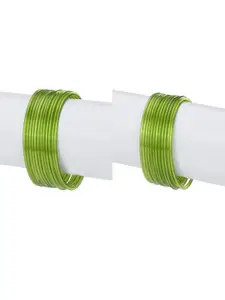 1ST TIME Set Of 24 Plain Glass Bangles