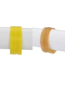 1ST TIME Yellow Alloy Bangle