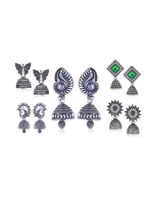 Sangria Silver-Plated Alloy Earrings