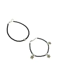 HIGH TRENDZ Silver-Plated Anklet