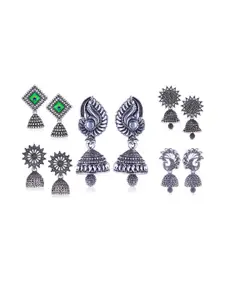 Sangria Silver-Plated Alloy Earrings