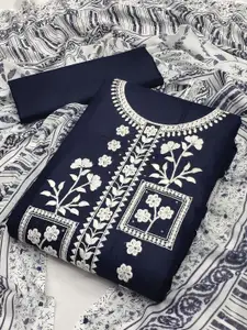 JULEE Embroidered Pure Cotton Unstitched Dress Material