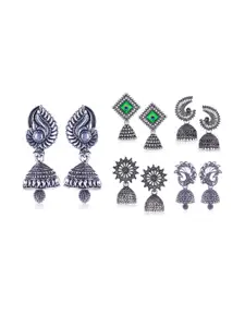 Sangria Silver-Plated Alloy Earrings