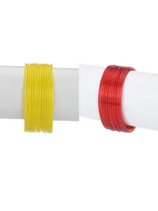 1ST TIME Set Of 24 Plain Glass Bangles