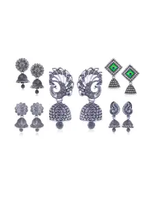 Sangria Silver-Plated Alloy Earrings