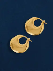 Accessorize 14k  Gold-Plated Chunky Circular Hoop Earrings