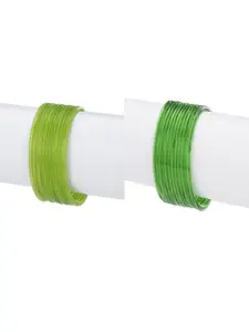 1ST TIME Women Pack of 2 Lightweight Glass Bangle Set