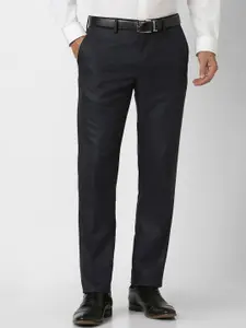 Van Heusen Men Slim Fit Mid-Rise Formal Trousers