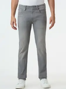 Pepe Jeans Men Vapour Slim Fit Mid-Rise Heavy Fade Stretchable Jeans