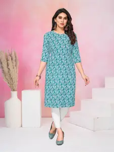 KETAKI FASHION Women Pack Of 3  Floral Printed Straight Crepe Kurta