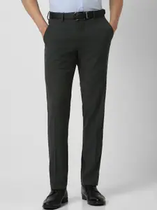 Van Heusen Men Slim Fit Mid-Rise Formal Trousers