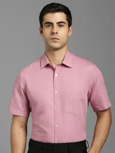 Louis Philippe Men Solid Spread Collar Formal Shirt