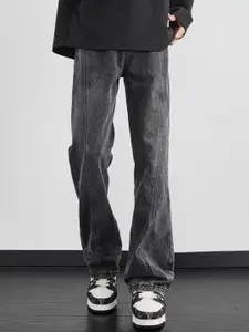 StyleCast x Revolte Men Straight Fit Mid-Rise Light Fade Retro Denims Jeans