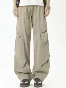 StyleCast x Revolte Men Loose Fit Mid-Rise Wide Leg Trousers