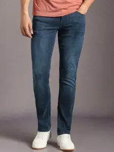 Louis Philippe Jeans Men Slim Fit Mid-Rise Light Fade Jeans