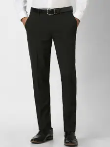 Van Heusen Men Slim Fit Mid-Rise Formal Trousers