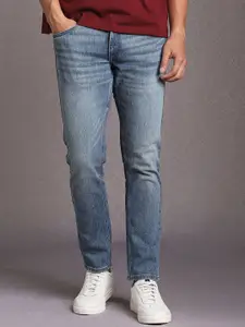 Louis Philippe Jeans Men Slim Fit Mid-Rise Light Fade Jeans