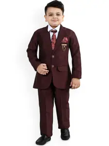 Sangria Boys Single-Breasted Pant Suit