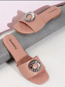 DressBerry Women Solid Open Toe Flats