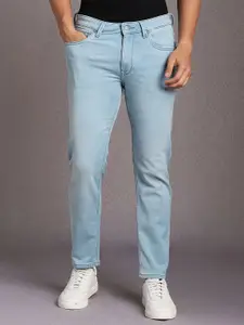 Louis Philippe Jeans Men Slim Fit Mid-Rise Light Fade Jeans