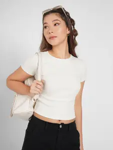 People Women Fitted Crop Top