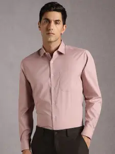 Louis Philippe Men Solid Spread Collar Formal Shirt