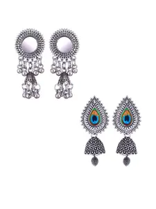 DIVASTRI Women Silver Earrings