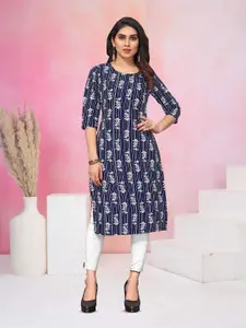 KETAKI FASHION Women Pack Of 3 Floral Printed Straight Crepe Kurta