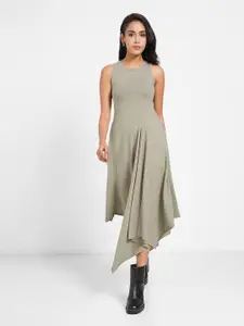 Honey by Pantaloons Women Cotton Drop-Waist Midi Dress