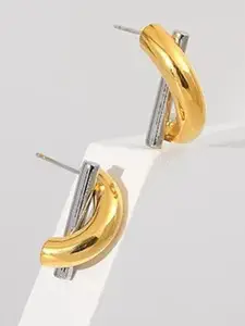 VAGHBHATT Women Gold & Silver Studs Earrings
