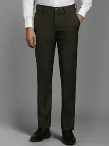 Louis Philippe Men Slim Fit Mid-Rise Formal Trousers