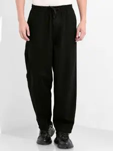 The Indian Garage Co. Men Pure Cotton Wide Leg Mid-Rise Jeans