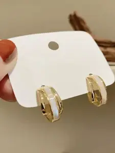 VAGHBHATT Gold Plated Classic Hoop Earrings