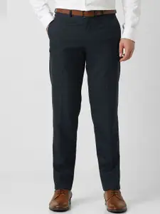 Van Heusen Men Slim Fit Mid-Rise Trousers