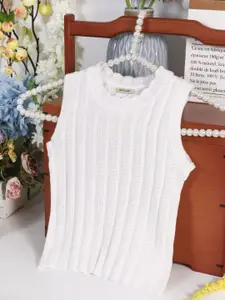 INCLUD Girls Self Design Tank Top