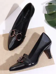 DressBerry Women Pointed Toe Kitten Heel Pumps