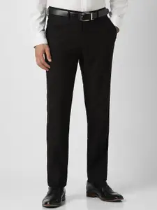 Van Heusen Men Slim Fit Mid-Rise Formal Trousers