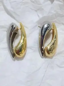 VAGHBHATT Dual-Tone Drop Earrings