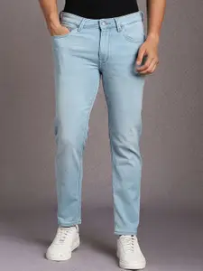 Louis Philippe Jeans Men Slim Fit Mid-Rise Low Distress Light Fade Jeans