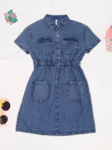 Pantaloons Junior Girls Cotton Shirt Dress