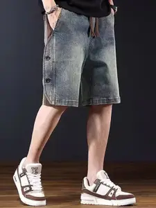 StyleCast x Revolte Men Straight Fit Mid-Rise Heavy Fade Jeans